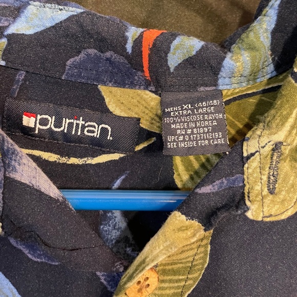 Lot of two Puritan XL Hawaiian Button Up Shirts - Picture 9 of 10